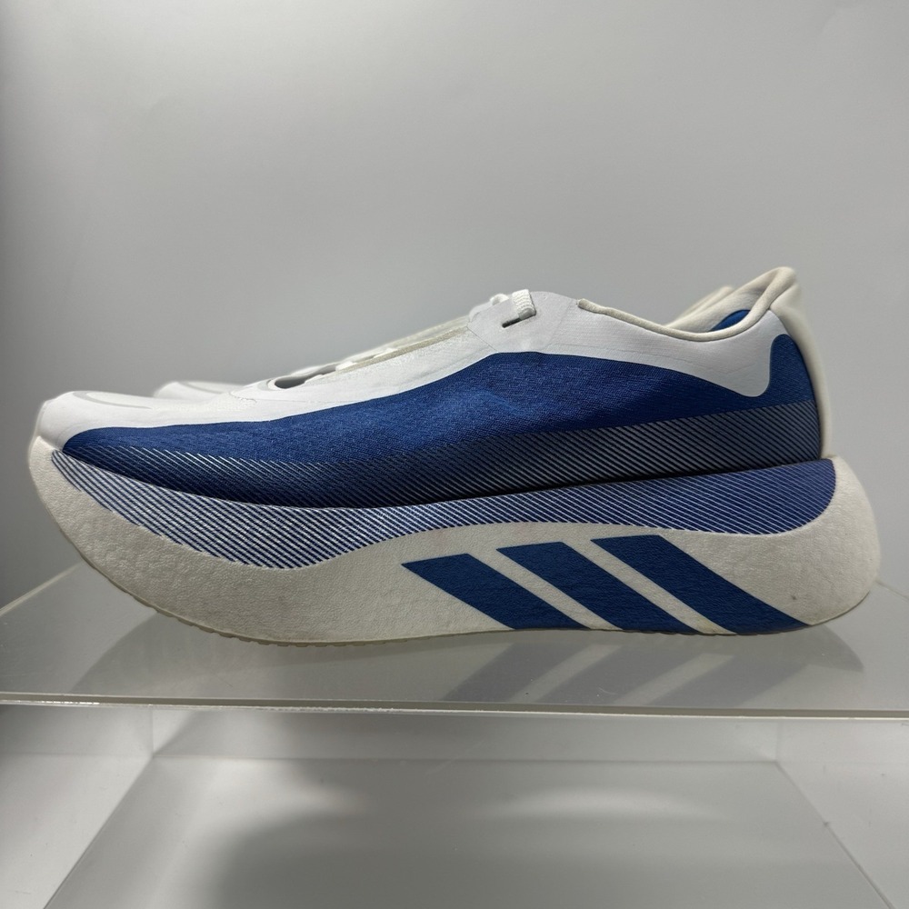 Adidas Hyperboost Edge Pro Running Sneakers KI1911 White Blue Men's Size 9